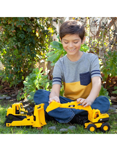 Excavadora de Juguete CAT 25,4 cm Piezas Móviles 2+ Excavadora de Juguete CAT 25,4 cm Piezas Móviles 2+