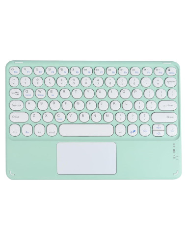Teclado Bluetooth Dtobhars con Trackpad Verde 10" Ultra Delgado