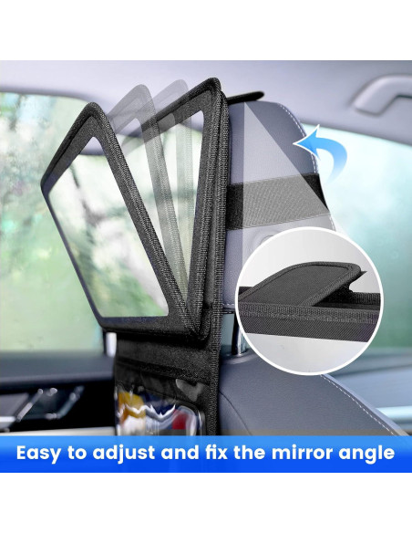 Espejo de Coche para Bebés Brislut BM-001 con Soporte para Tableta Espejo de Coche para Bebés Brislut BM-001 con Soporte para Tableta