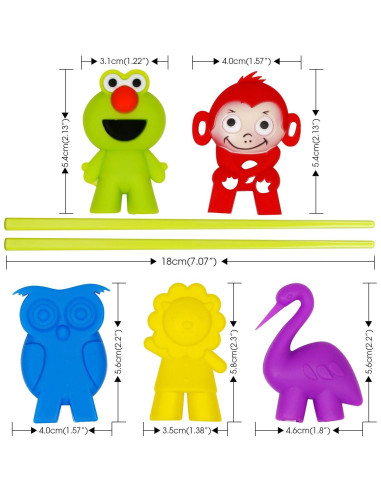 Palillos de Entrenamiento SINGARE - Set 5 Pares para Niños y Adultos
