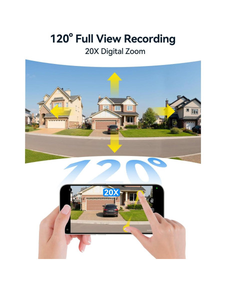 Cámara de Seguridad FOSCAM 4K 8MP WiFi Exterior IP66 Cámara de Seguridad FOSCAM 4K 8MP WiFi Exterior IP66