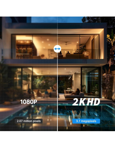 Cámara de Seguridad EseeCloud 2K WiFi 5G con Bombilla