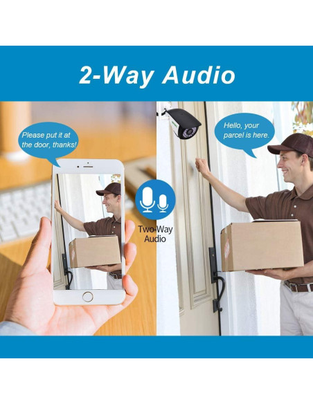 Cámaras de Seguridad WiFi SV3C 1080P Exterior 2 Unidades Cámaras de Seguridad WiFi SV3C 1080P Exterior 2 Unidades