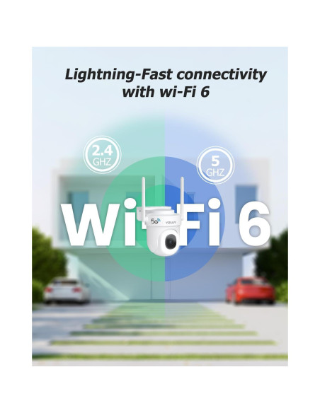 Cámara de Seguridad WiFi 5MP VIZIUUY Exterior 24/7 Cámara de Seguridad WiFi 5MP VIZIUUY Exterior 24/7