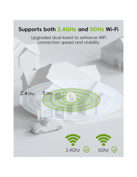Cámara de Seguridad WiFi 5G Tiejus 2K Exterior IP66 Cámara de Seguridad WiFi 5G Tiejus 2K Exterior IP66