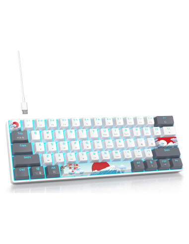 Teclado Mecánico Fogruaden 60% RGB Compacto para Juegos