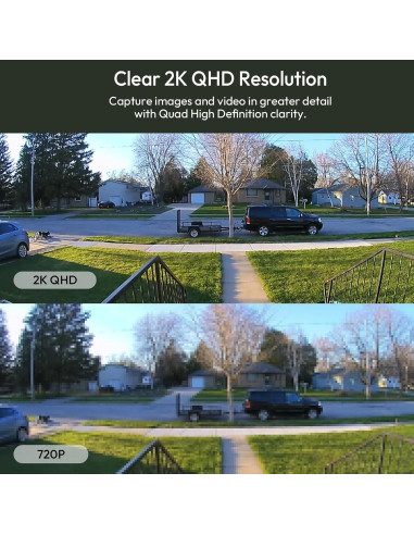 Cámara de Seguridad Solar Inalámbrica ELECCTV 2K IP66