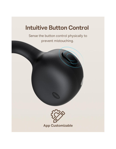 Auriculares Inalámbricos Baseus Bowie MC1 Clip-On Negro