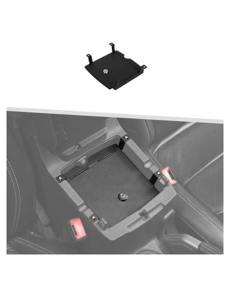 Caja de Cerradura Jimen para Consola Jeep Wrangler JL JT 2018-2024 Caja de Cerradura Jimen para Consola Jeep Wrangler JL JT 2018-2024