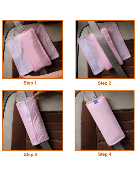 Almohada de Cinturón de Seguridad COOLBEBE Rosa Almohada de Cinturón de Seguridad COOLBEBE Rosa