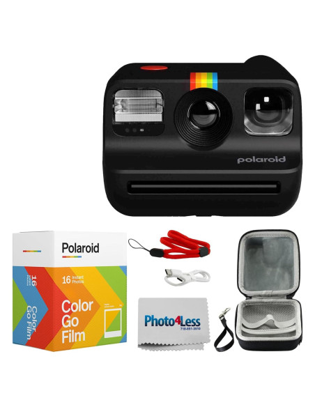 Cámara instantánea Polaroid Go Gen 2 Negra + Película Doble Cámara instantánea Polaroid Go Gen 2 Negra + Película Doble