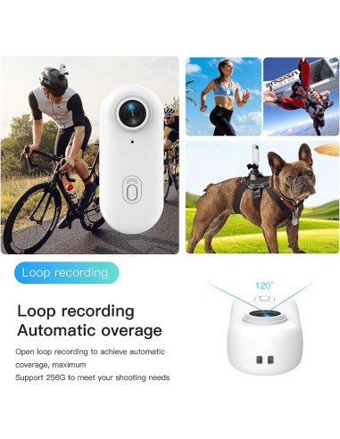 Cámara de Acción Mini Acuvar 64GB FHD 1080P Impermeable