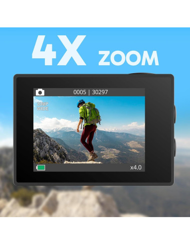 Cámara de Acción AKASO EK7000 4K 20MP WiFi EIS Negra