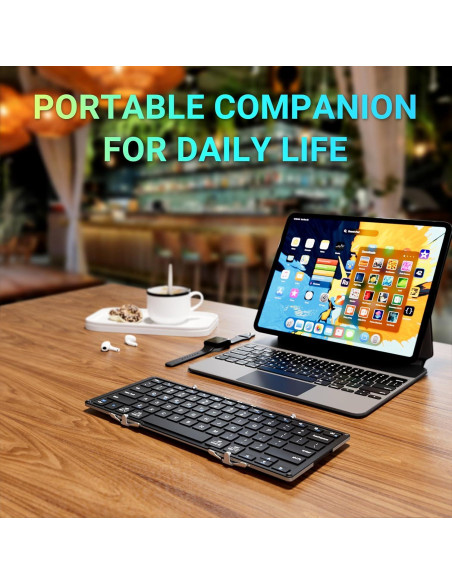 Teclado Bluetooth Plegable iClever BK05S Recargable USB-C Teclado Bluetooth Plegable iClever BK05S Recargable USB-C