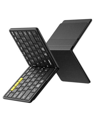 Teclado Bluetooth Plegable Samsers KF08S con Funda PU
