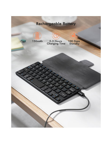 Teclado Bluetooth Universal Doohoeek para Android iOS