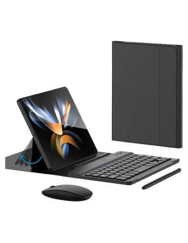Teclado y Ratón Mini Bluetooth para Samsung Galaxy Z Fold 6 4 en 1