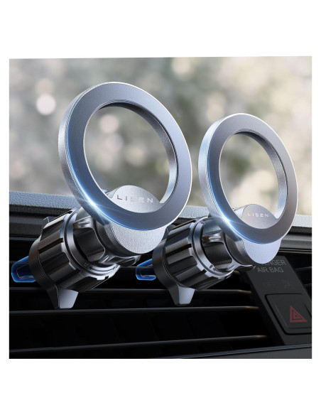 Soporte Magnético para Auto MagSafe LISEN 2 Pack Negro Soporte Magnético para Auto MagSafe LISEN 2 Pack Negro