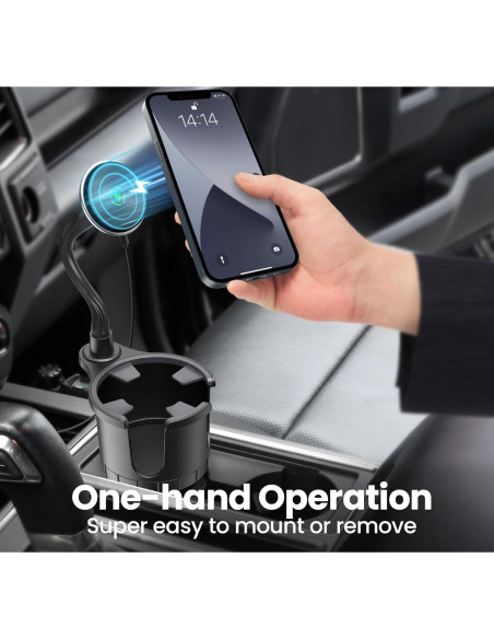 Soporte Magnético Inalámbrico Sinvanho para Coche 15W Soporte Magnético Inalámbrico Sinvanho para Coche 15W