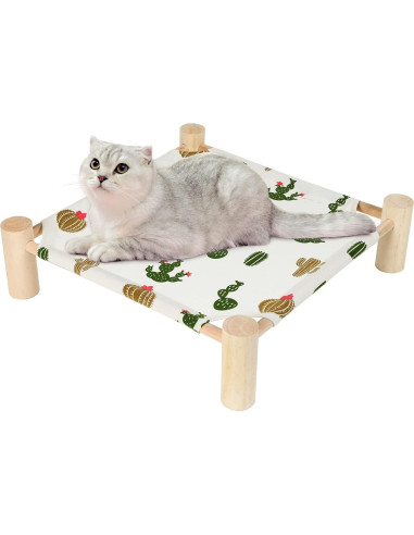 Cama Hamaca Elevada para Gatos y Perros Patas Lague