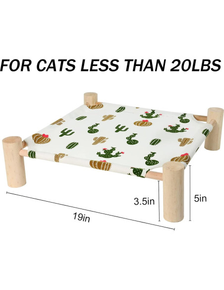 Cama Hamaca Elevada para Gatos y Perros Patas Lague Cama Hamaca Elevada para Gatos y Perros Patas Lague