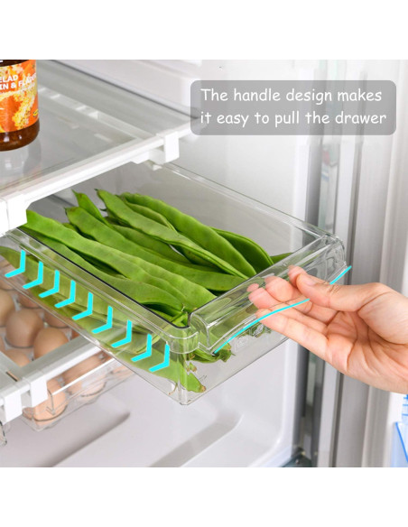 URALFA Organizador de Cajones Refrigerador 2 Pack Ajustable URALFA Organizador de Cajones Refrigerador 2 Pack Ajustable