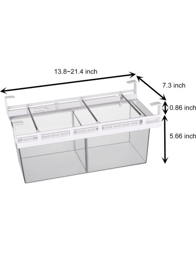 Organizador de Cajón Refrigerador Yatmung 2 Pack 35 cm