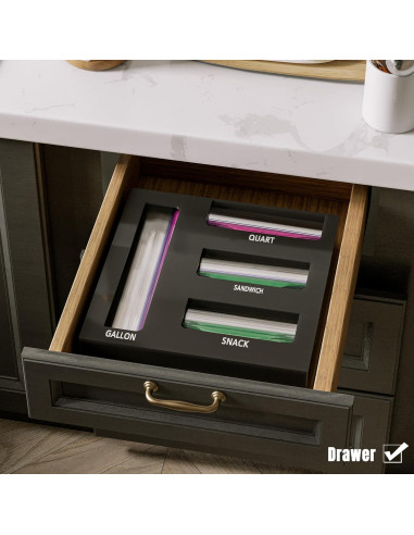 Organizador de Bolsas de Comida Magnético Neatsure 30x30 cm