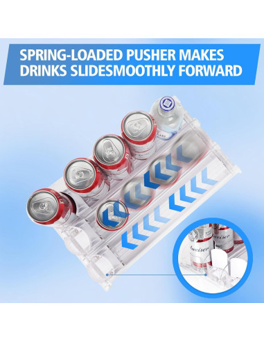 Organizador de Bebidas SOLY para Nevera 4 Filas 1,17 kg