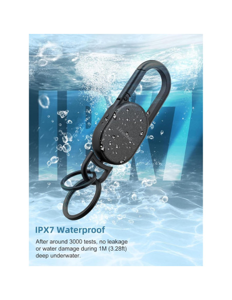 Llavero Buscador de Llaves GPS Acero Inoxidable Negro Llavero Buscador de Llaves GPS Acero Inoxidable Negro