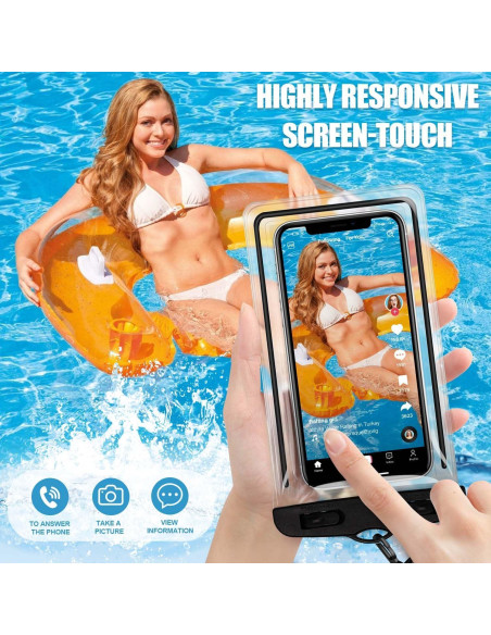 Funda Impermeable BINSUNS para Teléfono IPX8 - 4 Pack Funda Impermeable BINSUNS para Teléfono IPX8 - 4 Pack