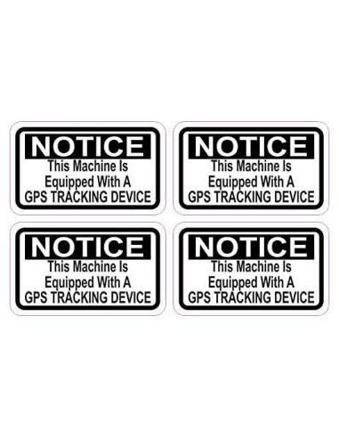 Calcomanías StickerTalk con Seguimiento GPS 6.35x3.81cm