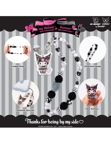 Funda iFace Sanrio Kuromi 20 Aniversario + Pulsera