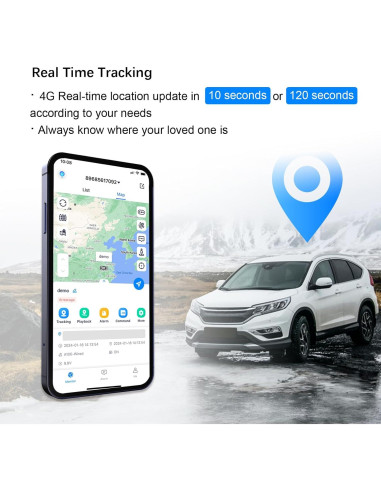 Rastreador GPS Wanwaytech para Vehículos 4G Magnético