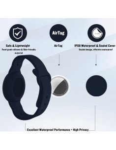 Paquete de 2 pulseras impermeables KAHADI para AirTag 2