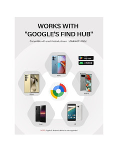 Etiquetas de Rastreo Android Lmrbelec - 2 Paquete Negro 2