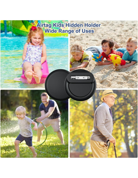 Soporte Oculto AirTag Impermeable para Niños 4 Pack Bingcok Soporte Oculto AirTag Impermeable para Niños 4 Pack Bingcok