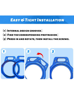 Funda para AirTag Tieuwant Aluminio Azul Klein 2