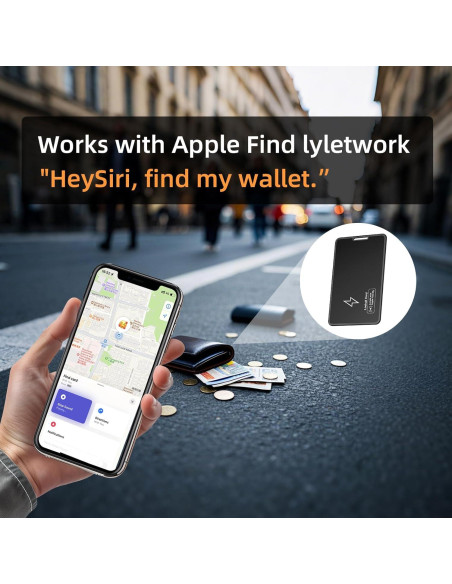 Localizador de Cartera ZGAGFZ GPS Recargable Impermeable Localizador de Cartera ZGAGFZ GPS Recargable Impermeable