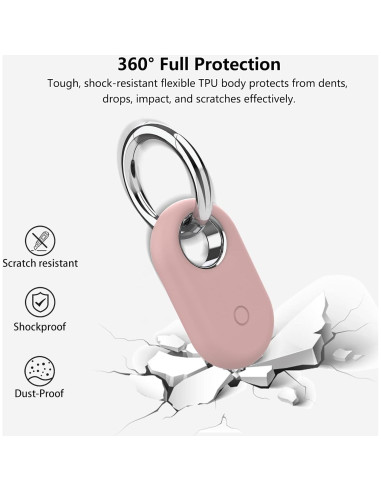 Funda de Silicona para Samsung Galaxy SmartTag2 - 2 Piezas Azul/Rosa