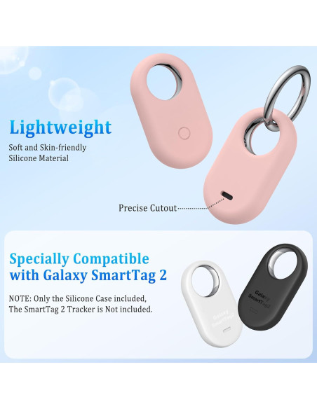 Funda de Silicona Meliya para Samsung Galaxy SmartTag2 - 4 Pzas Funda de Silicona Meliya para Samsung Galaxy SmartTag2 - 4 Pzas