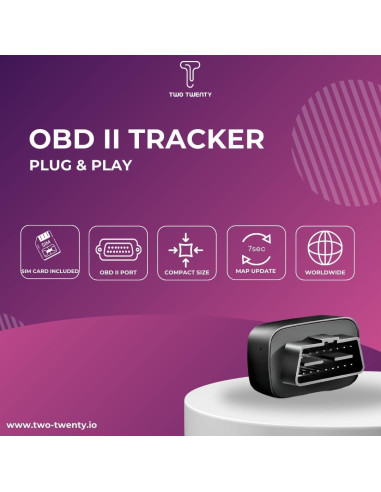 Rastreador GPS OBD-II Two Twenty - Seguimiento Vehicular