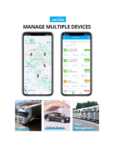 Rastreador GPS LNCOON 4G Magnético Impermeable para Vehículos
