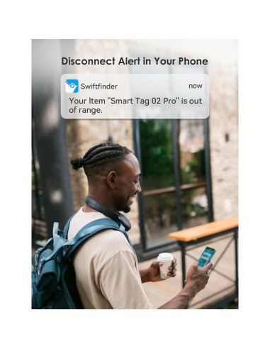 Localizador Bluetooth SwiftFinder ST02 - Paquete de 2, Resistente al Agua, Alcance 91.44m
