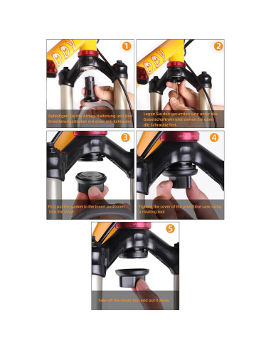 Soporte Antirrobo para AirTag BSSOK - Bicicleta MTB 18-30mm