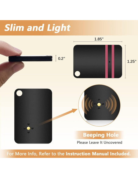 Buscador de Llaves Luxsure KF04E Inalámbrico 4 Pcs 35m 80dB Buscador de Llaves Luxsure KF04E Inalámbrico 4 Pcs 35m 80dB