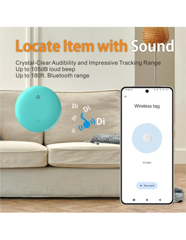 Etiqueta de Aire Bluetooth Reyke HB15 para Android Azul