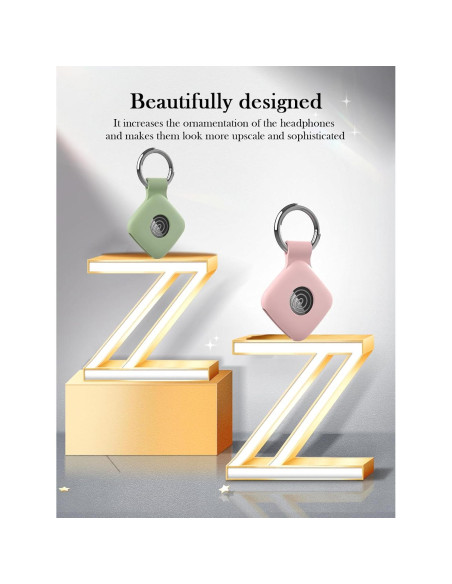 Funda de Silicona BOVUGAC para Tile Mate 2024 - Verde/Rosa Funda de Silicona BOVUGAC para Tile Mate 2024 - Verde/Rosa