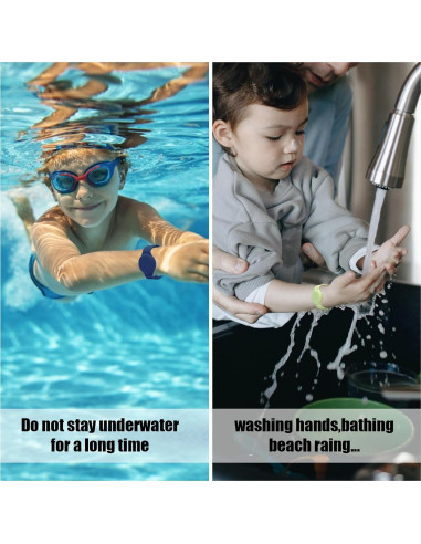 2 Pulseras de Silicona para Niños SAVITA Ajustables GPS