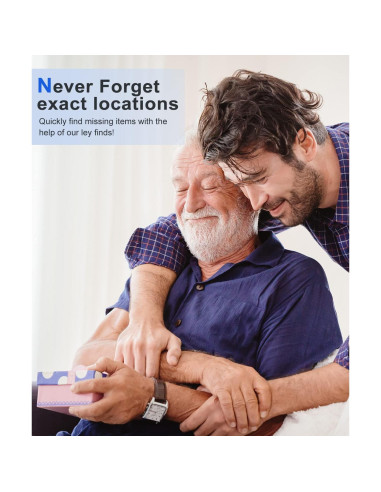 Localizador de Llaves Inalámbrico ELECPOW TF04C 85DB con 4 Etiquetas